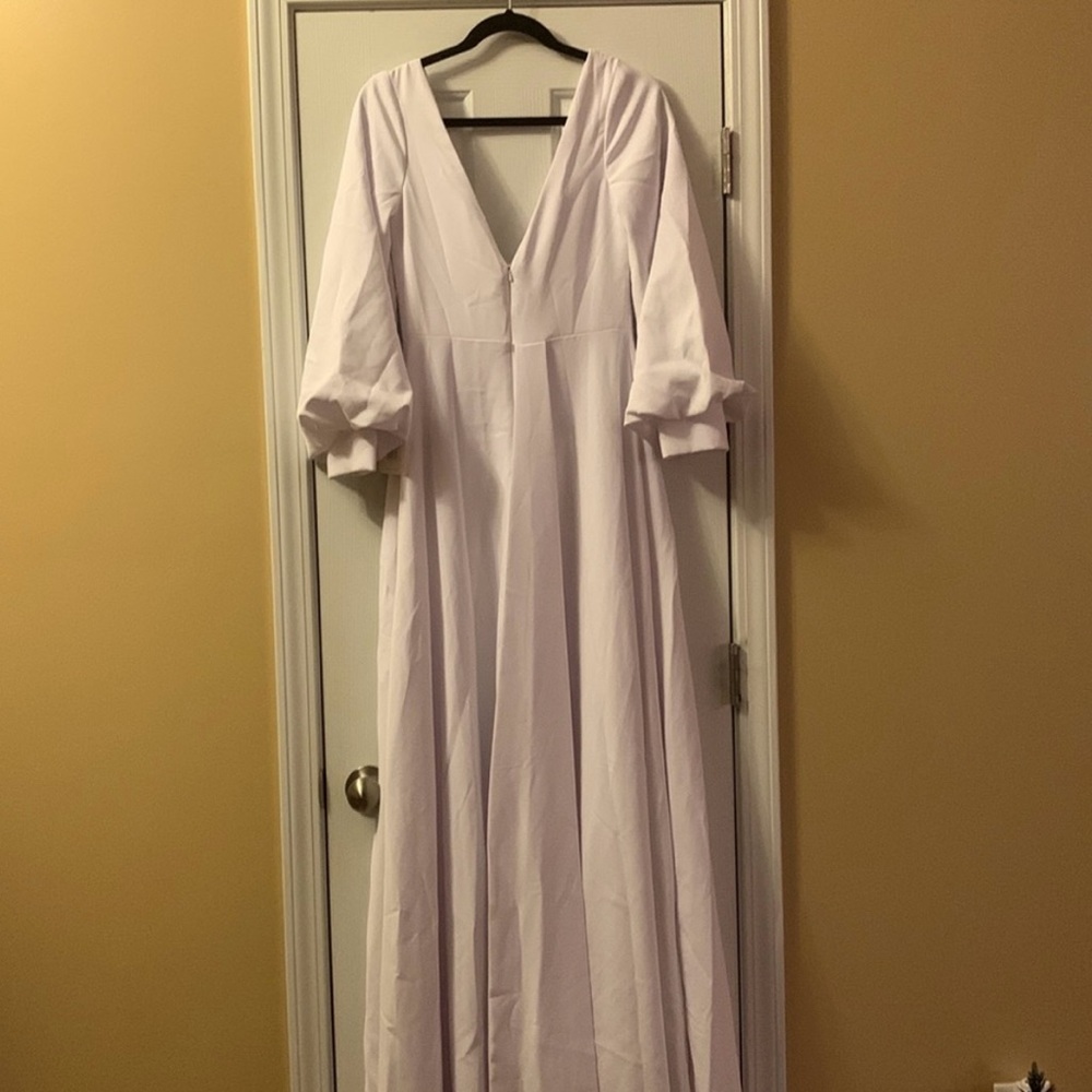 Deep V Wedding Dress